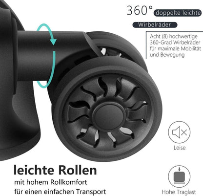 Hartschalen-Koffer Rollkoffer Set 2-tlg Erweiterbar TSA Schloss 4
