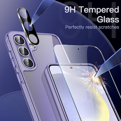 JETech Samsung Galaxy S24+ Hülle 5-in-1 mit Gehärtetem Glas