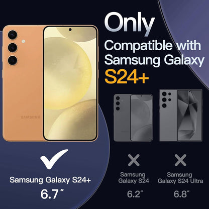 JETech Samsung Galaxy S24+ Hülle 5-in-1 mit Gehärtetem Glas