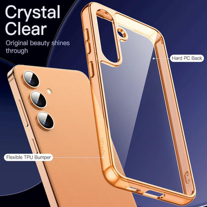 Schutzhülle Samsung Galaxy S24+ 5G mit 2x Glasfolie Kameraschutz Orange