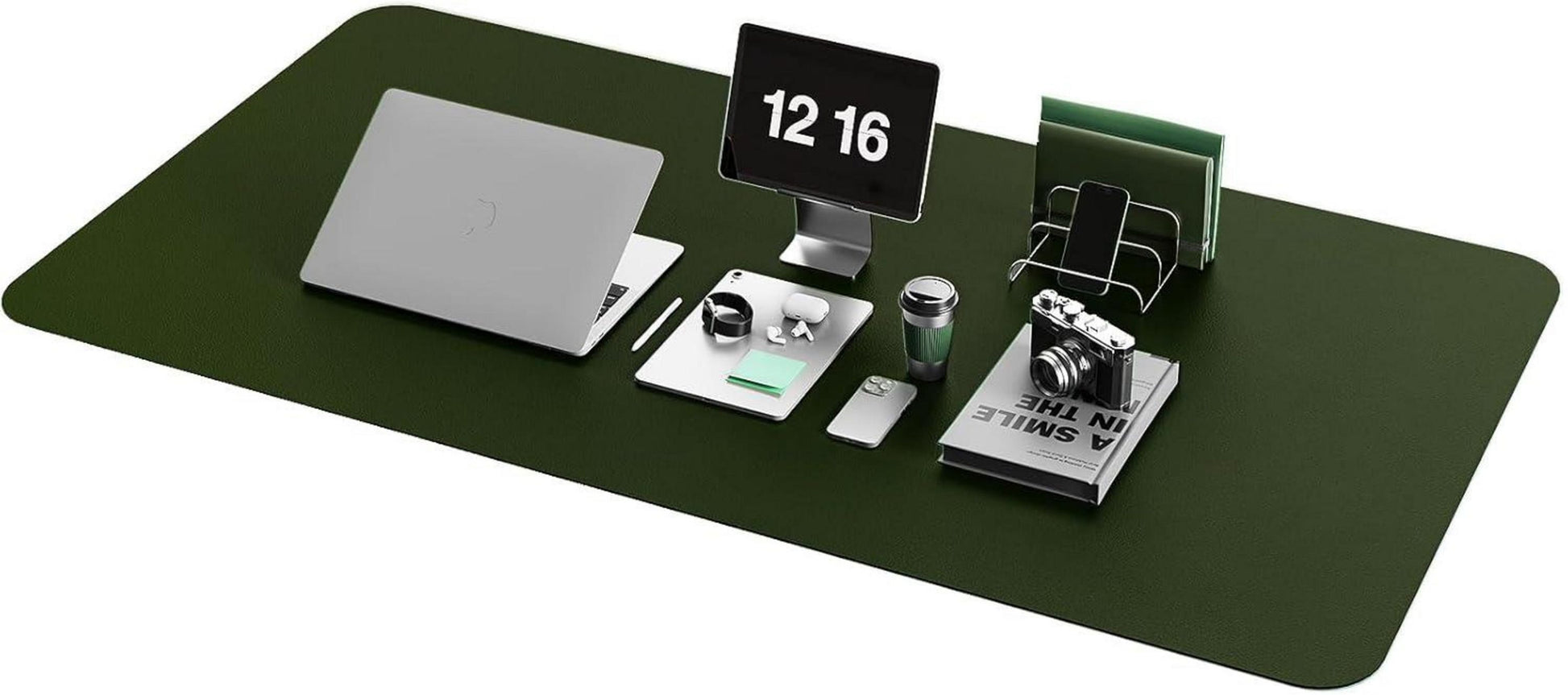 Großes Office Mousepad aus umweltfreundlichem Kunstleder, rutschfeste