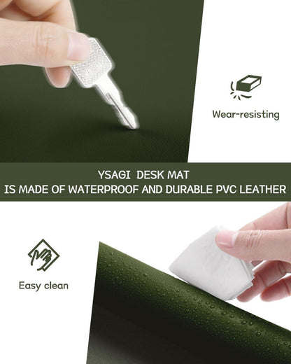 Schreibtischunterlage Mauspad Leder Wildleder Office 120x60cm