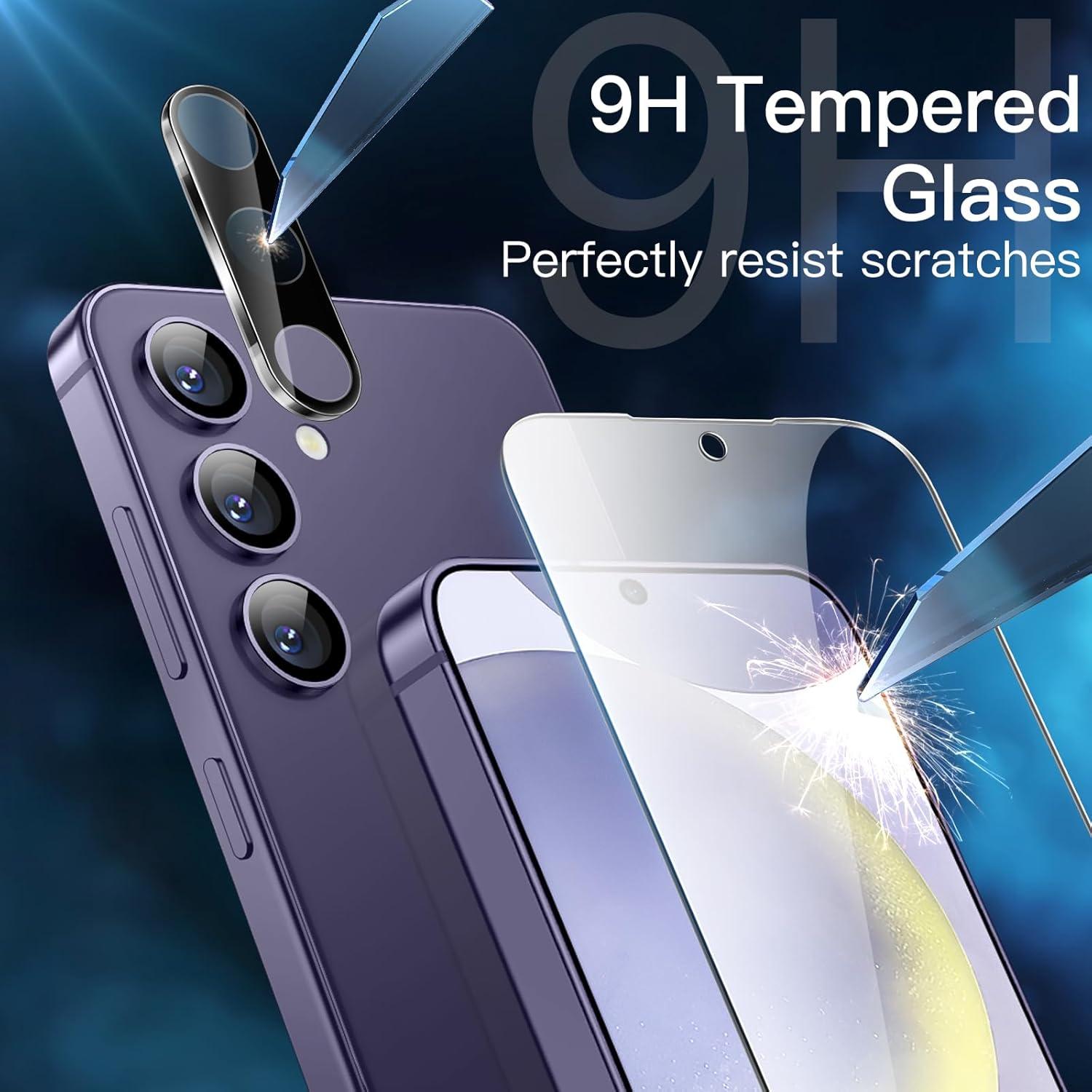 5-in-1 Matt Hülle für Samsung Galaxy S24 5G + Schutzfolie