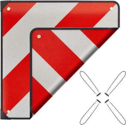 Reflektierende Warntafel Aluminium mit Spanngurten 50x50cm