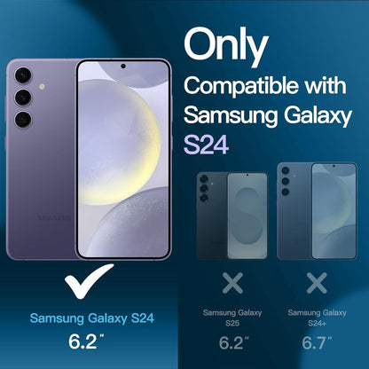 JETech Samsung Galaxy S24 5G Hülle + 2 Schutzfolien