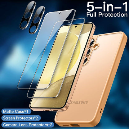 Schutzhülle Samsung Galaxy S24 5G 5-in-1-Set Sandstone Orange