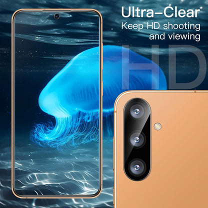 Samsung Galaxy S24 5G 5 in 1 Matt Hülle Schutzfolie Gehärtet Glas Kameraschutz