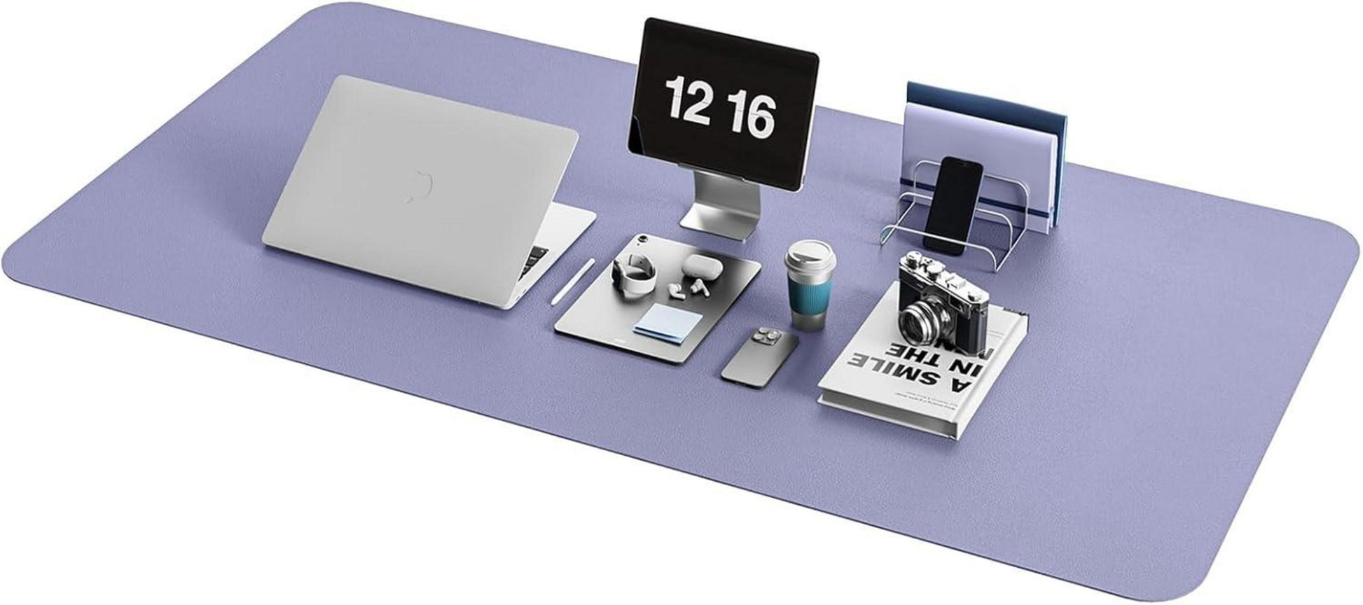 Großes Office Mousepad mit Leder, Wildleder 120x60cm