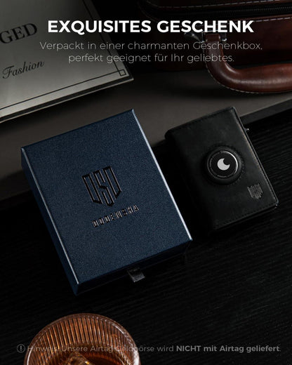 AirTag Geldbörse mit Münzfach RFID Schutz für Herren Kartenetui