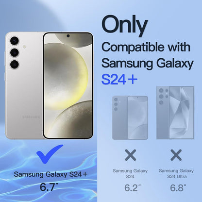 JETech Sichtschutz Galaxy S24+ Plus 5G 6,7 Zoll Gehärtetes Glas 2