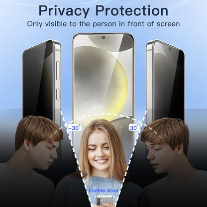 JETech Sichtschutz Samsung Galaxy S24+ 6,7 Zoll Anti-Spähen Glasfolie 2 Stück