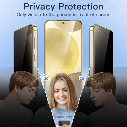 JETech S24-6,2 Zoll Sichtschutz Samsung Galaxy 5G 2 Stück Anti-Spähen Schutzfolie