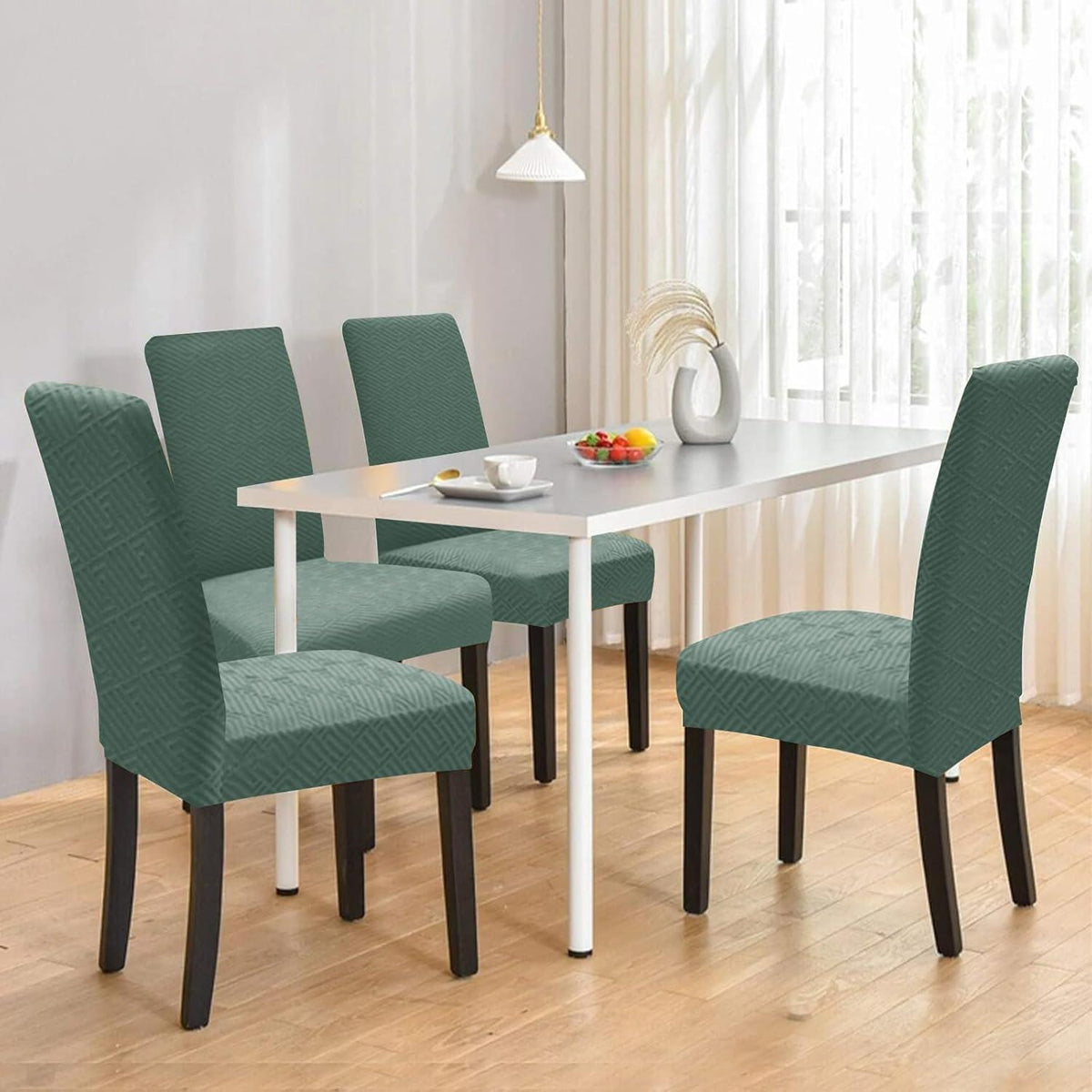 Stuhlhussen 4er Set Stretch – Universal Sitzbezug für Stühle