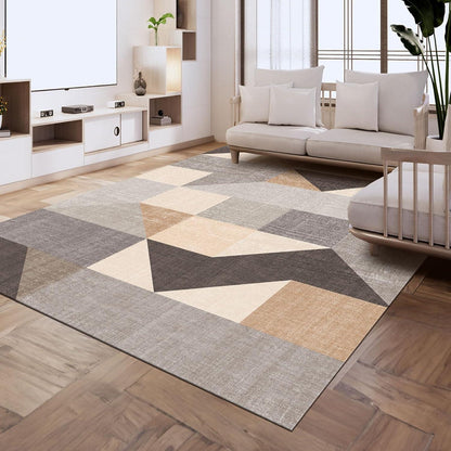 Modernes Geometrisches Wohnzimmer Teppich 200x300 cm Grau