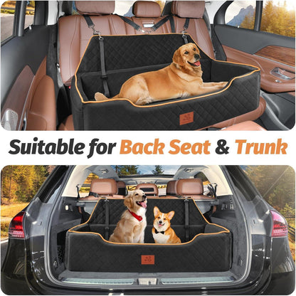 Großes Hundebett für Auto – Memory Foam, Waschbar & Sicher
