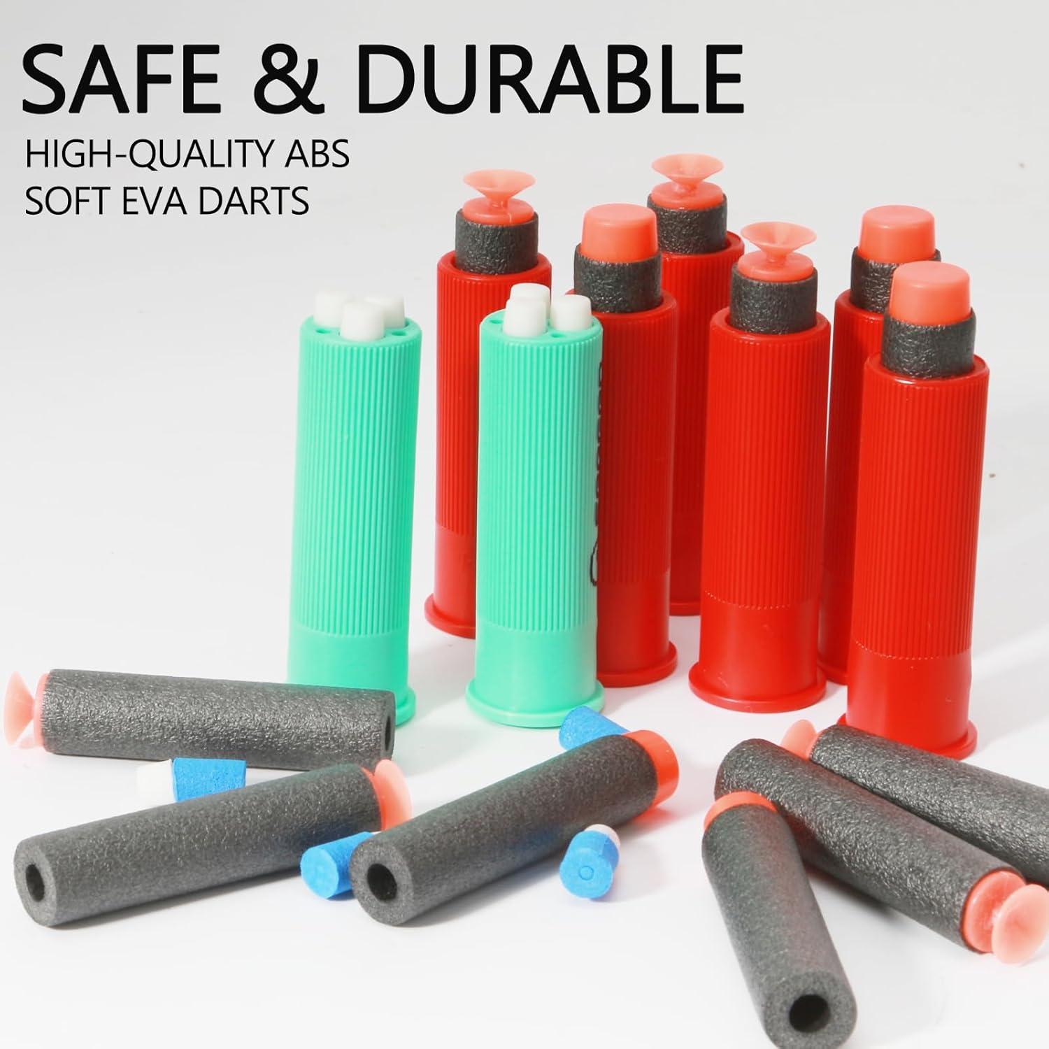 Doppelläufige Schaumstoff-Schrotflinte für drinnen & draußen - Blasters, 97cm - Grün
