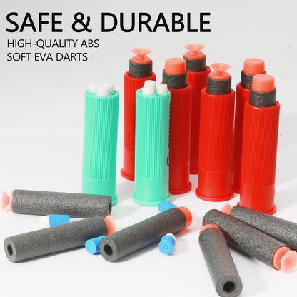Doppelläufige Schaumstoff-Schrotflinte für drinnen & draußen - Blasters, 97cm - Grün