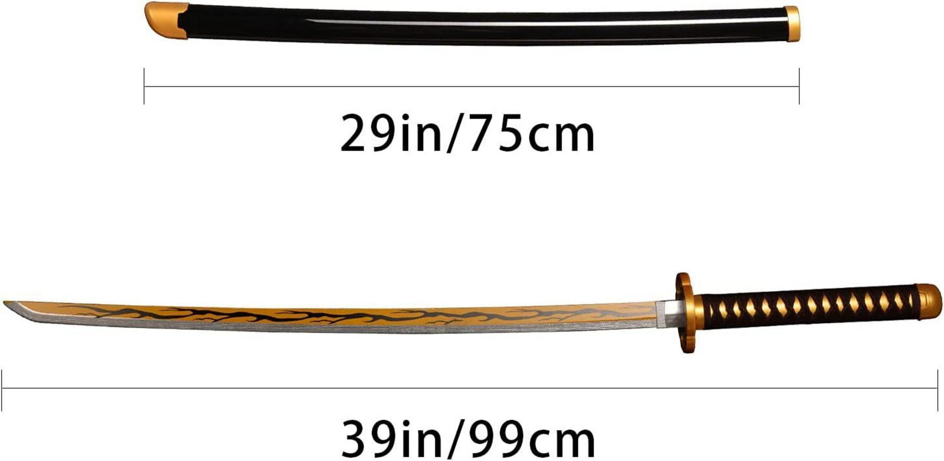 Anime Cosplay Bambus Schwert Katana 103cm ursprüngliche