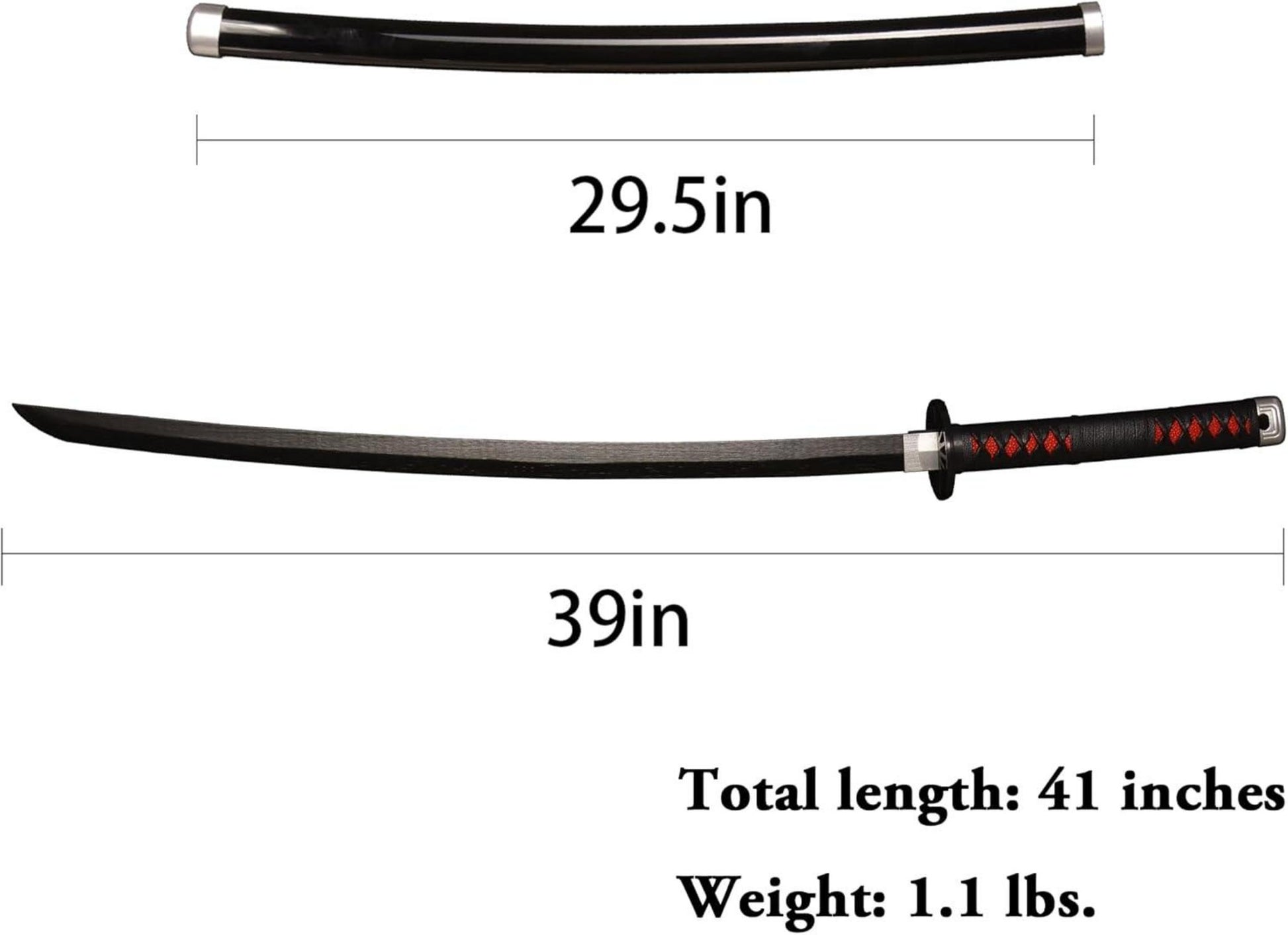 Anime Cosplay Bambus Schwert Katana 103cm Samuraimesser