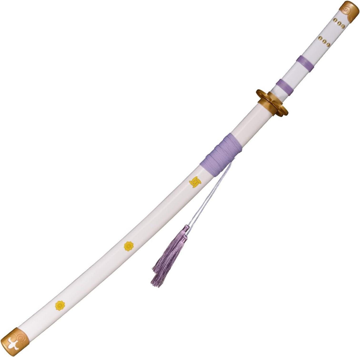 Anime Bambus Schwert Cosplay Roronoa Zoro Katana 103cm Habakiri Bianco
