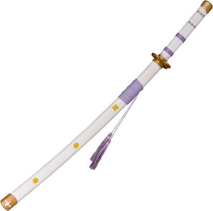 Anime Bambus Schwert Cosplay Roronoa Zoro Katana 103cm Habakiri Bianco