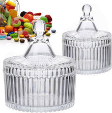 Süßigkeiten Glas Dose mit Deckel 2er Set 100/300 ml Transparent