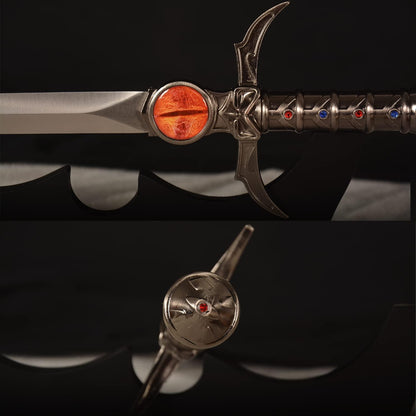 Handgemachtes Cosplay Anime Schwert - Tiger-Katze Peregrine Mystisches Schwert & Schwert des Omens - 41cm