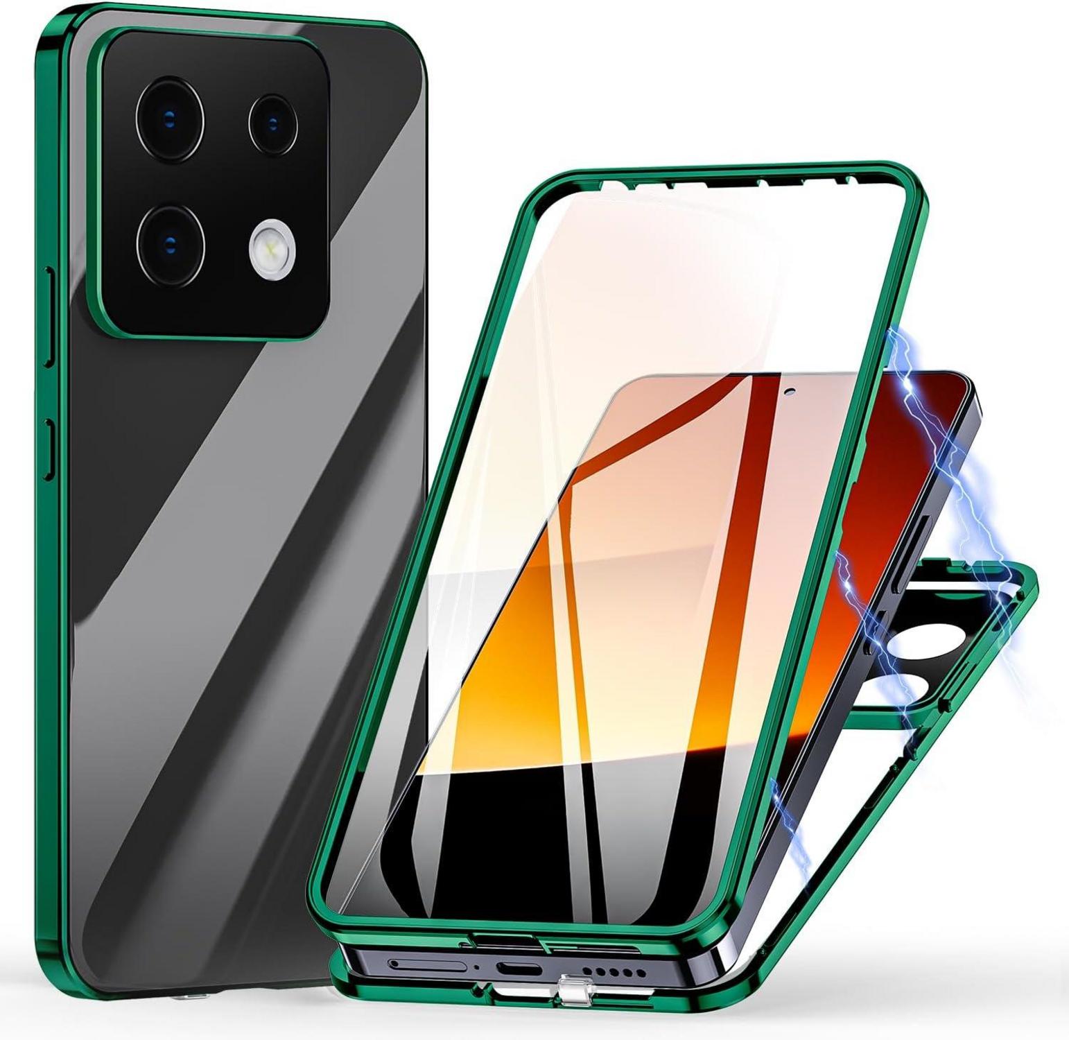 Handyhülle Xiaomi Redmi Note 13 5G Schutz Aluminiumrahmen Glas