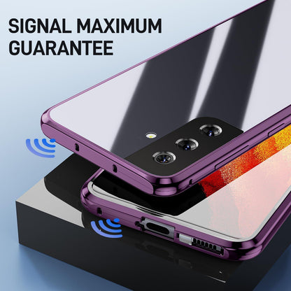 Magnetische Adsorption Hülle Samsung Galaxy S24 360 Grad Schutz Aluminium Flip