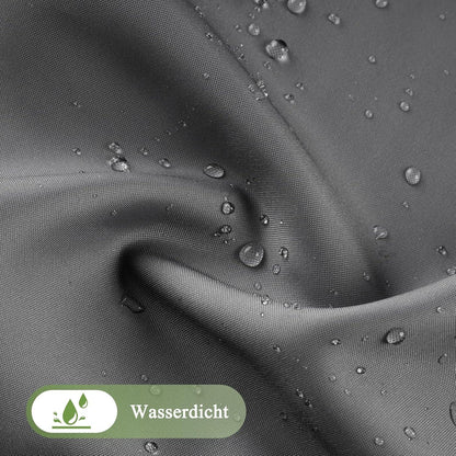 Duschvorhang Textil 180X180cm Grau Wasserdicht Waschbar Antischimmel