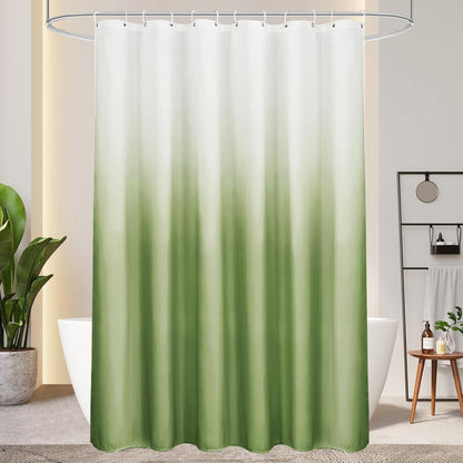 Grüner Duschvorhang Textil 180x200cm Wasserdicht & Antischimmel