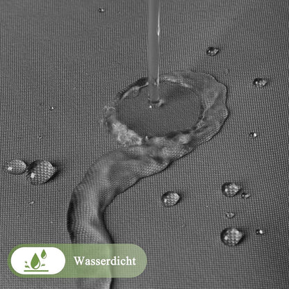 Duschvorhang Textil Grau 180x190cm Wasserdicht Waschbar Antischimmel