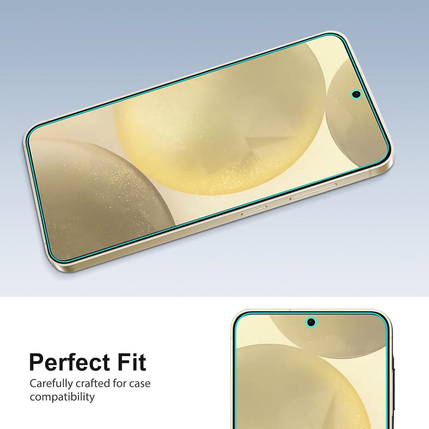 Schutzfolie Samsung Galaxy S24 Panzer Glas HD-Klar 9H Anti-Kratzen 3 Stück