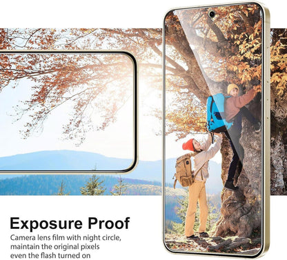Schutzfolie Samsung Galaxy S24 Panzer Glas 9H HD-Klar Anti-Kratz 3er