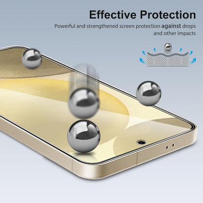 Schutzfolie Samsung Galaxy S24 Panzer Glas HD-Klar 9H Anti-Kratzen 3 Stück