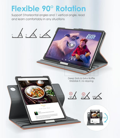 Drehbare Hülle Samsung Galaxy Tab A9+ 11 Zoll 2023 Orange