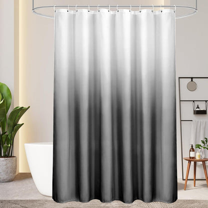 Textil Duschvorhang 200x200cm Grau Wasserdicht Waschbar Antischimmel