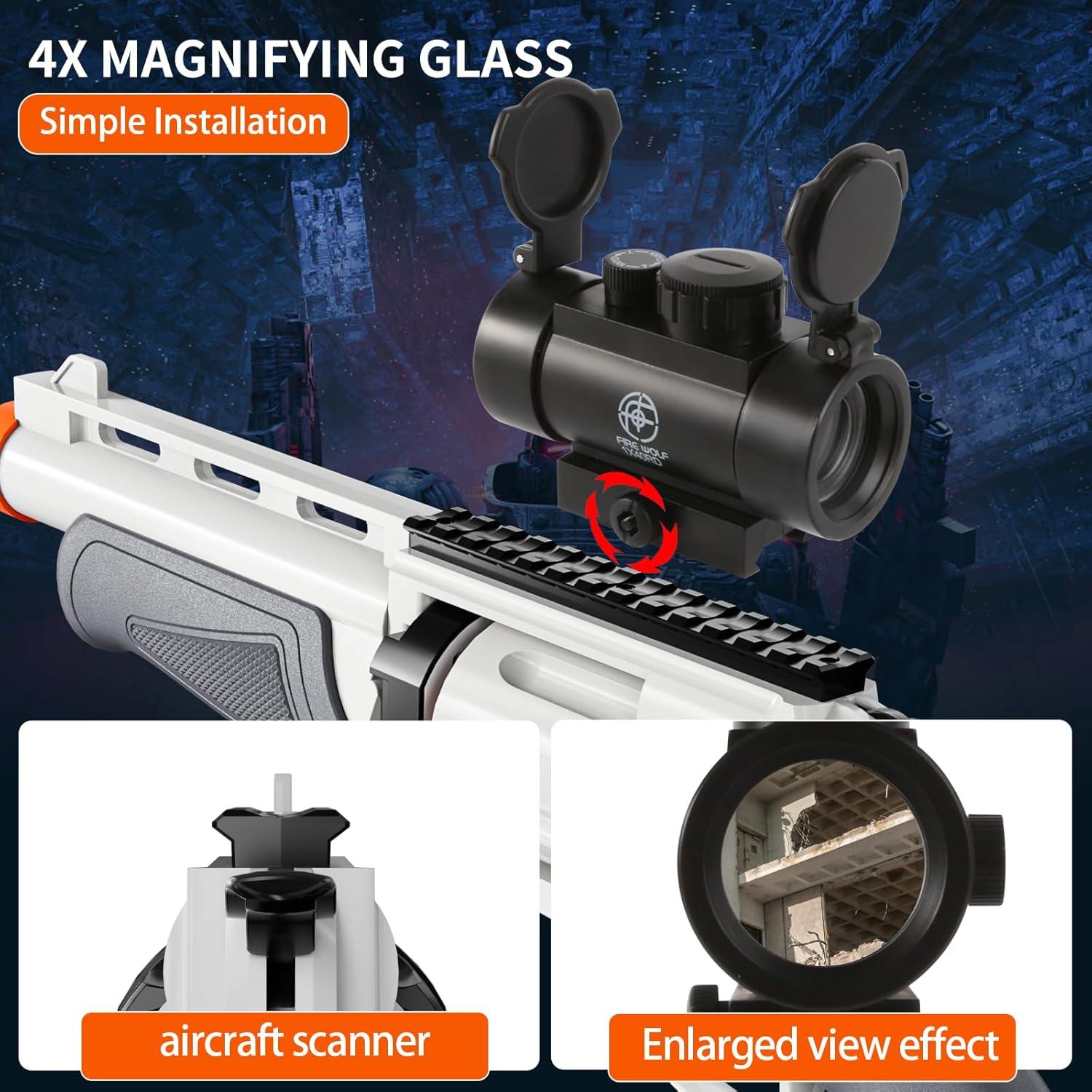 Spielzeugpistole Shooter Eva Schaumstoff Blasters Wheel Reloading Grau