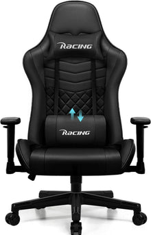 Gaming Stuhl verstellbare Armlehne Lendenkissen Kopfstütze