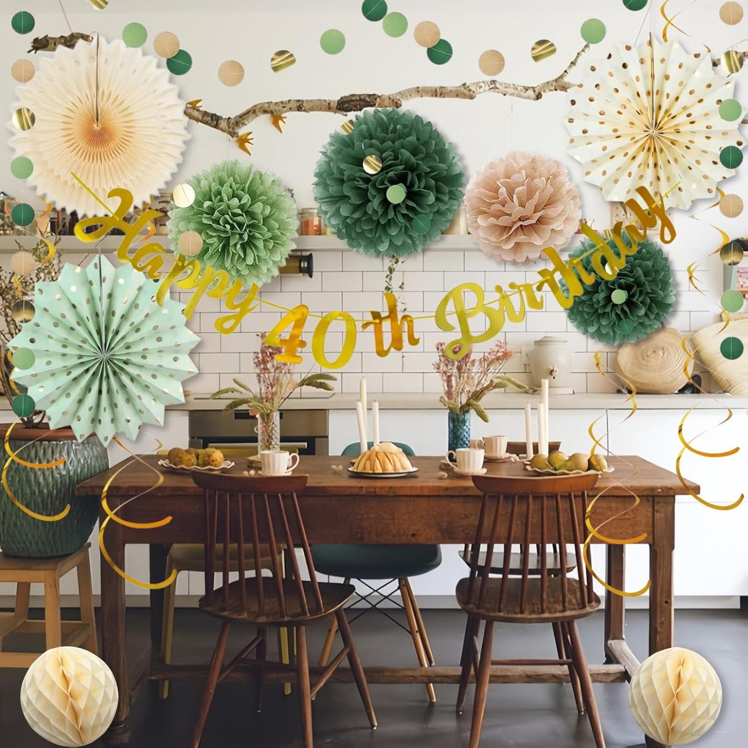 Premium 40. Geburtstag Deko Set - Happy Birthday