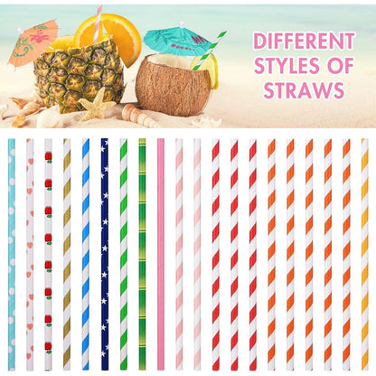 Cocktail Zubehör 100 Stück Cocktail Picks Deko Strohhalme