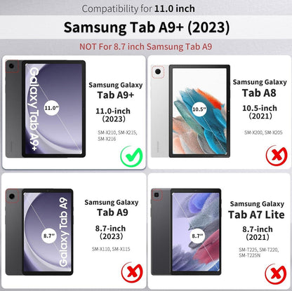Samsung Galaxy Tab A9 Plus Hülle - Dünn Folio Ständer Tablet