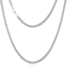 KRKC&CO Diamantschliff Panzerkette Edelstahl Cuban Chain 5mm Gold