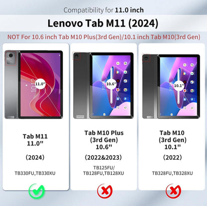 Lenovo Tab M11 TB330 2024 Hülle Stifthalter Dünn Folio