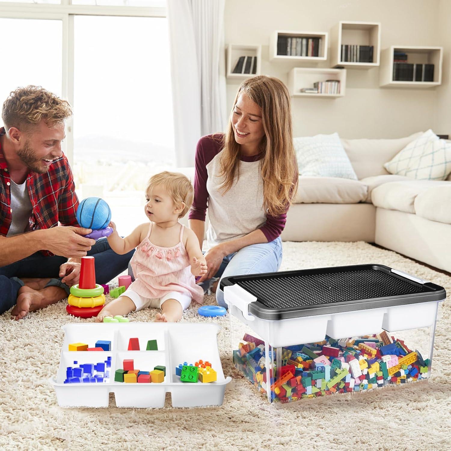 Aufbewahrungsboxen für Bausteine und Spielzeug aus Kunststoff mit