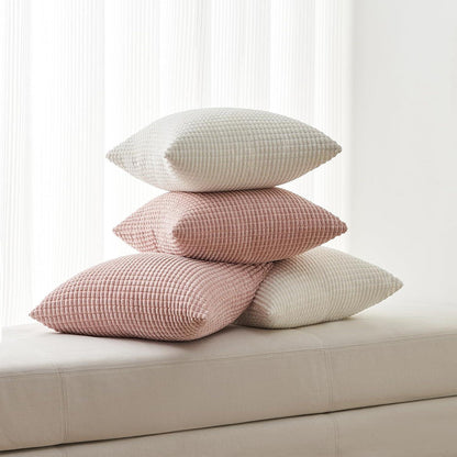 Kissenbezug 50x50 4er Set Cord körnig Dekokissenbezüge Sofa