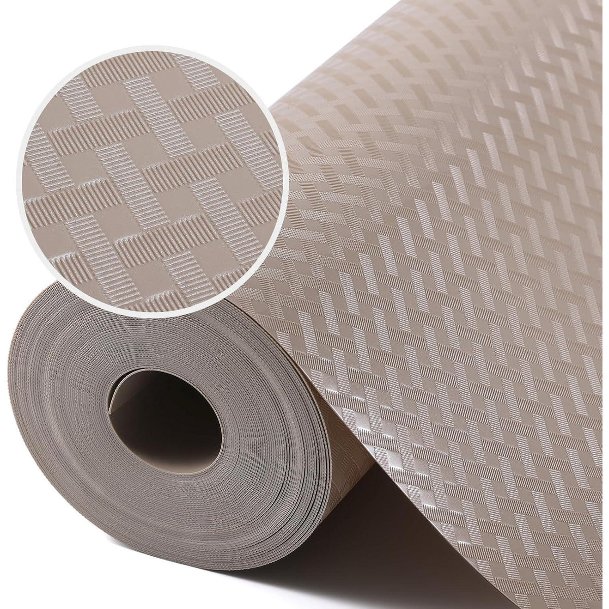Beige Schubladenmatte EVA 60x1000cm Wasserdicht & Rutschfest