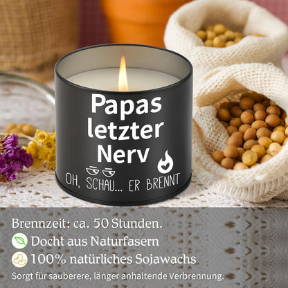 Papa Geschenk: Lustige Kerze für Vatertag & Geburtstag
