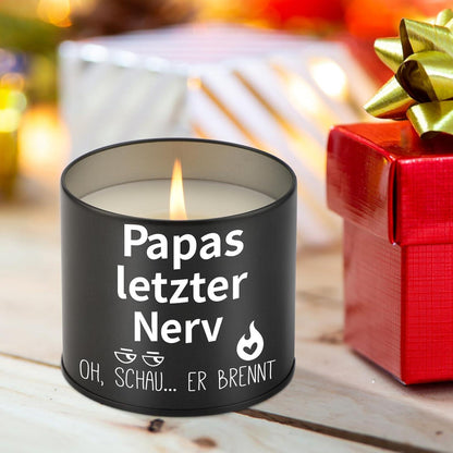 Papa Geschenk Vatertag 9OZ Metallkerze Bester Papa Geburtstagsgeschenk