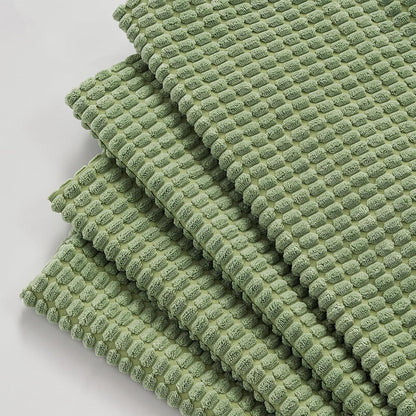 Kissenbezug 40x40 Grün 4er Set Cord Körnig Kissenhülle Sofa Couch
